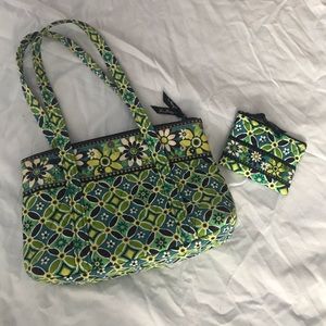 Vera Bradley purse and matching wallet